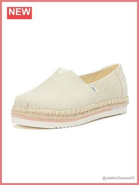 TOMS Alpargata Platform Rope Espadrille Women's Slip-On Shoes